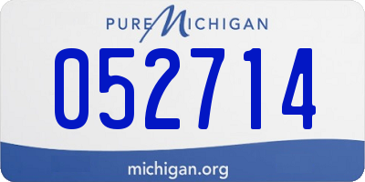 MI license plate 052714