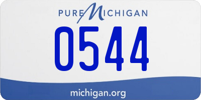 MI license plate 0544