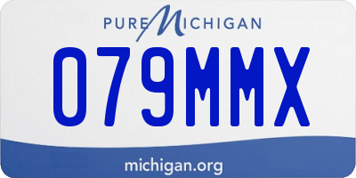 MI license plate 079MMX