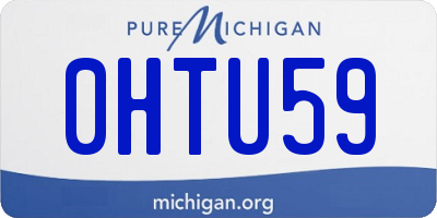 MI license plate 0HTU59