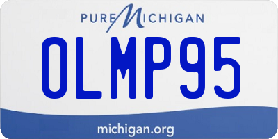 MI license plate 0LMP95