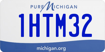 MI license plate 1HTM32