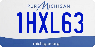 MI license plate 1HXL63