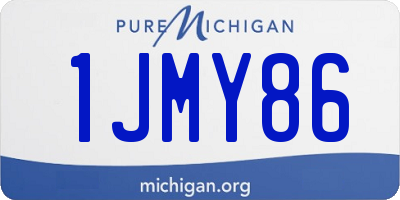 MI license plate 1JMY86