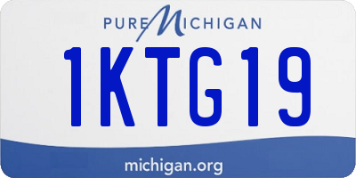 MI license plate 1KTG19