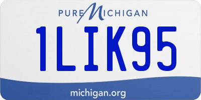 MI license plate 1LIK95