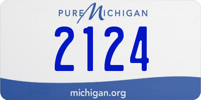 MI license plate 2124