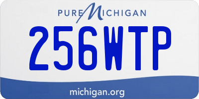 MI license plate 256WTP