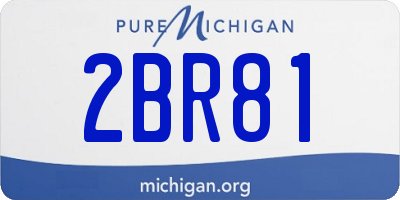 MI license plate 2BR81