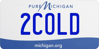 MI license plate 2COLD