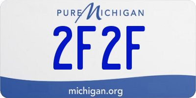 MI license plate 2F2F