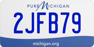 MI license plate 2JFB79