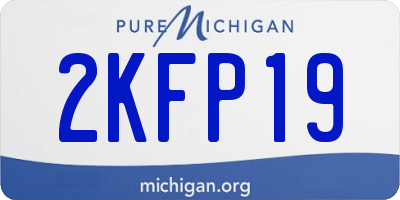 MI license plate 2KFP19