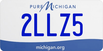 MI license plate 2LLZ5