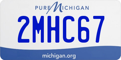 MI license plate 2MHC67