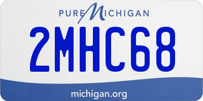 MI license plate 2MHC68