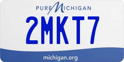 MI license plate 2MKT7