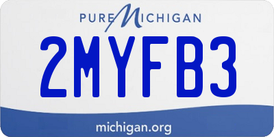 MI license plate 2MYFB3