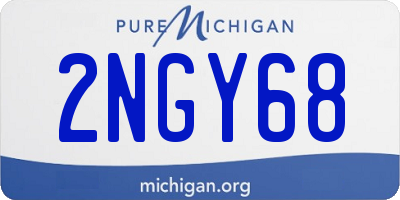 MI license plate 2NGY68