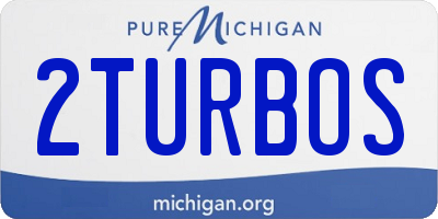 MI license plate 2TURBOS