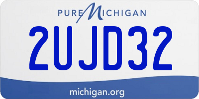 MI license plate 2UJD32