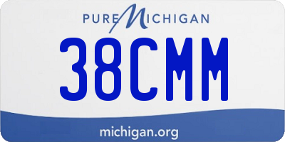 MI license plate 38CMM