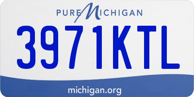 MI license plate 3971KTL