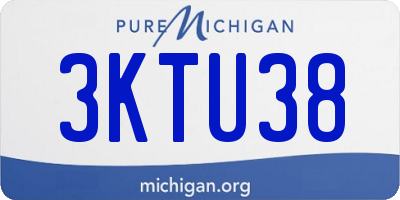 MI license plate 3KTU38