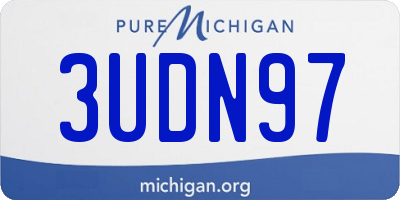 MI license plate 3UDN97