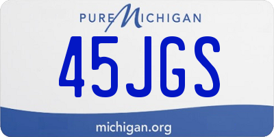 MI license plate 45JGS