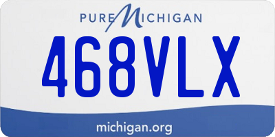 MI license plate 468VLX