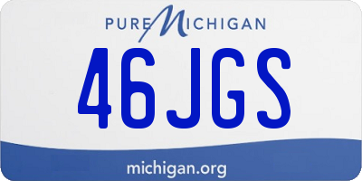 MI license plate 46JGS