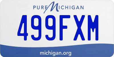 MI license plate 499FXM