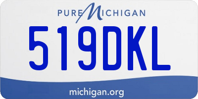 MI license plate 519DKL