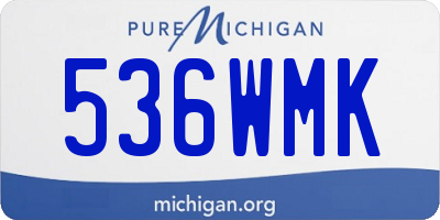 MI license plate 536WMK