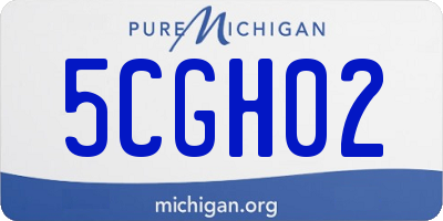 MI license plate 5CGH02