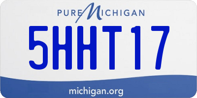 MI license plate 5HHT17