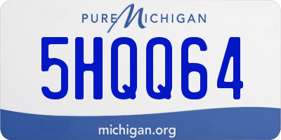 MI license plate 5HQQ64