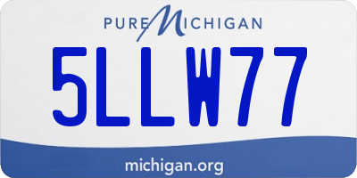 MI license plate 5LLW77