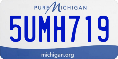 MI license plate 5UMH719