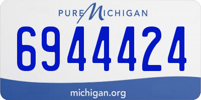 MI license plate 6944424