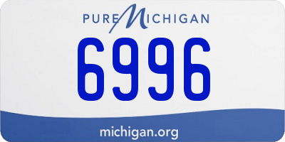 MI license plate 6996