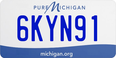 MI license plate 6KYN91