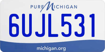 MI license plate 6UJL531