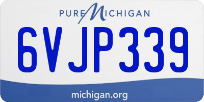 MI license plate 6VJP339