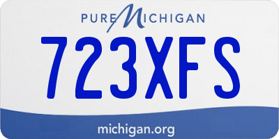 MI license plate 723XFS