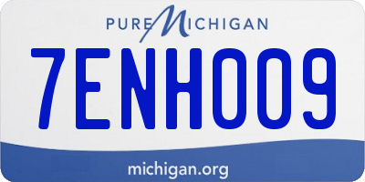 MI license plate 7ENH009