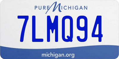 MI license plate 7LMQ94