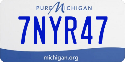 MI license plate 7NYR47