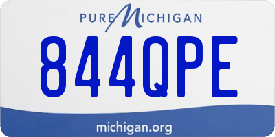 MI license plate 844QPE